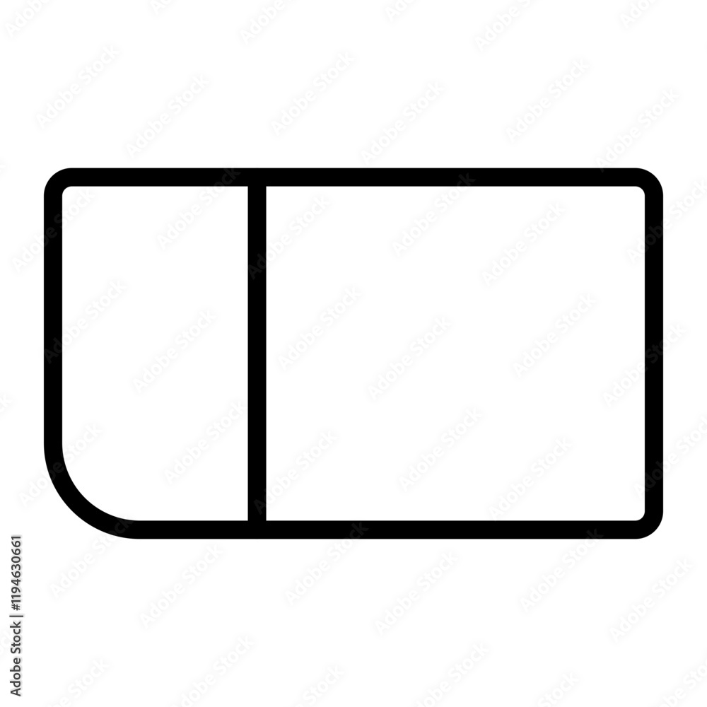 Eraser Vector Line Icon Design Eraser Vector Line Icon Design