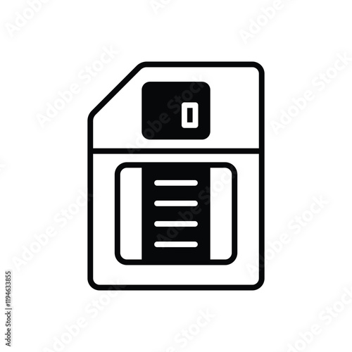 Floppy vector icon stock illustration