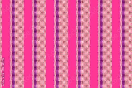 Prim vector stripe pattern, iconic textile fabric vertical. Pestive lines texture seamless background in pink and yellow colors. photo