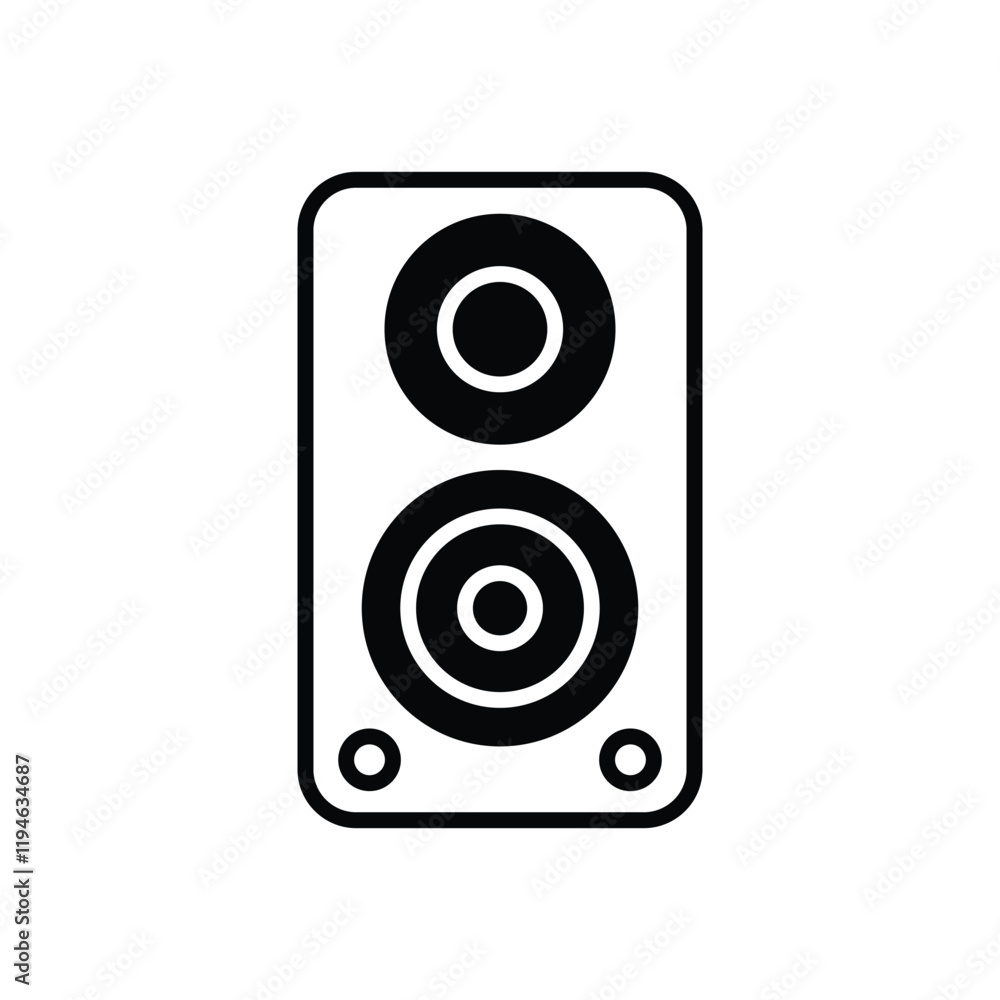 Speaker vector icon stock illustration Speaker vector icon stock illustration