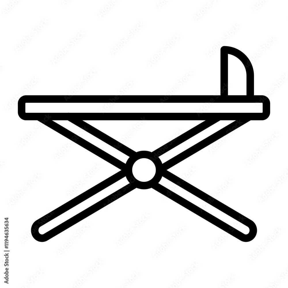 Ironing Board Vector Line Icon Design Ironing Board Vector Line Icon Design