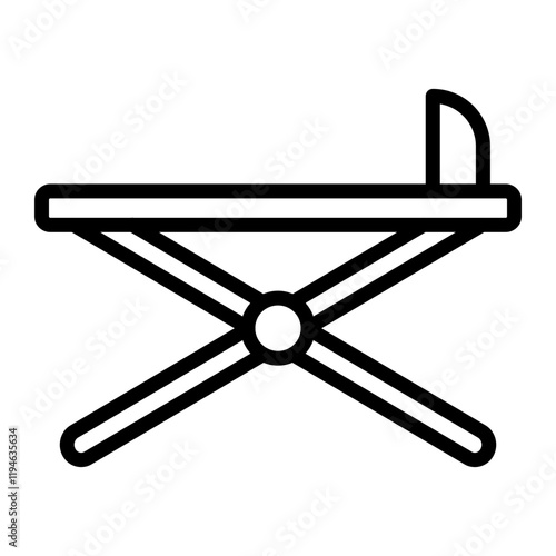 Ironing Board Vector Line Icon Design