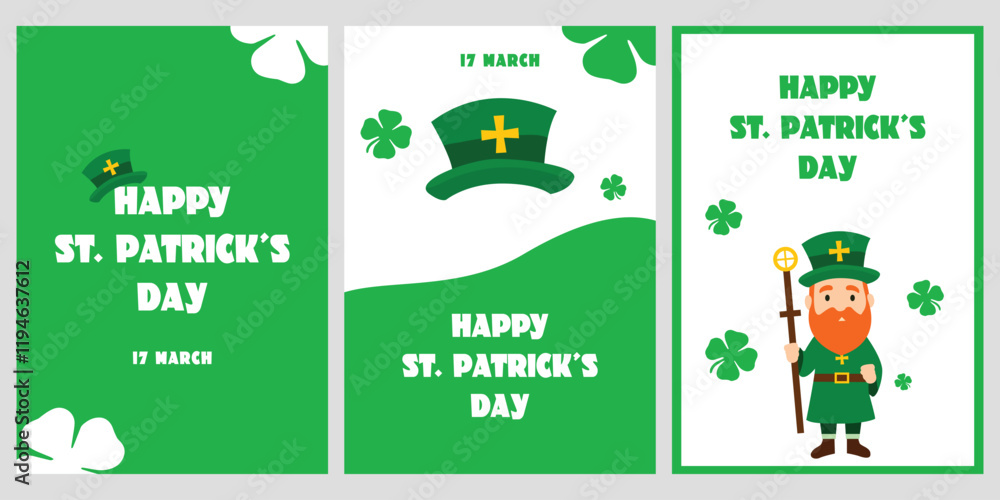 Fototapeta premium Saint Patrick's Day Banner, Poster Design