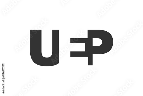 Free Download UEP logo design. Initial letter U E P bold font style for tech startups, consulting, corporate branding. Creative company name, headlines typography identity, trendy logotype. - GFXLoad