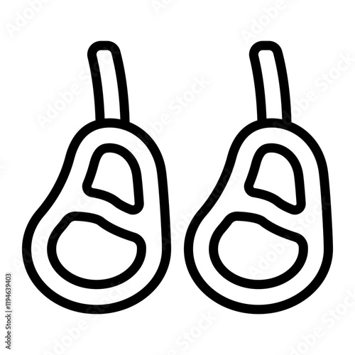 Mutton Vector Line Icon Design