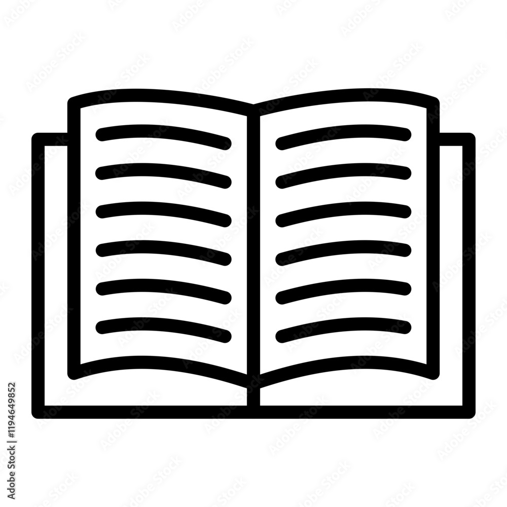 Open Book Line icon Open Book Line icon