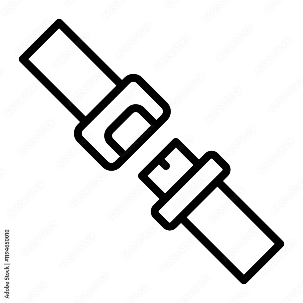 Belt Vector Line Icon Design Belt Vector Line Icon Design