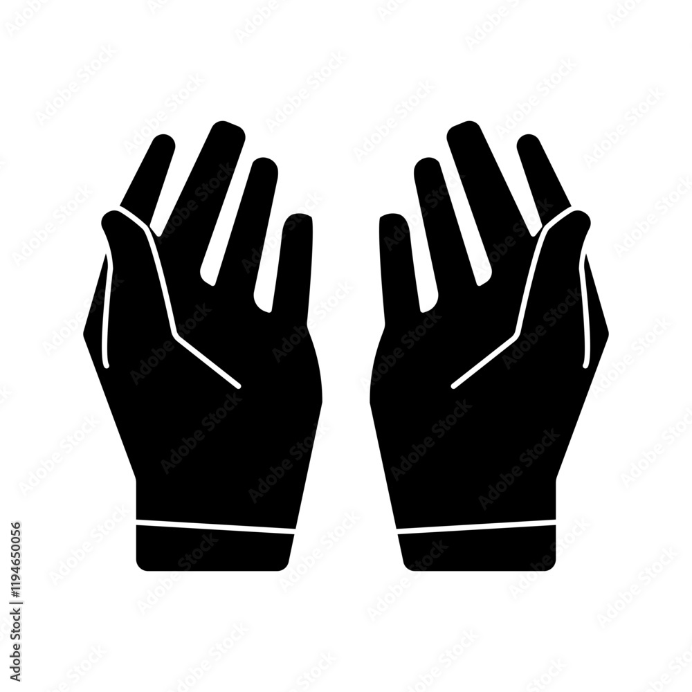 Obraz premium pray icon solid style