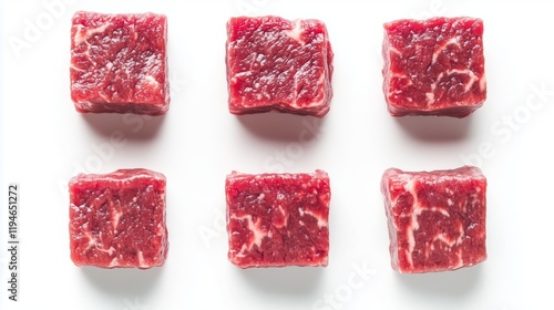 Raw Beef Cubes Perfect for Cooking photo