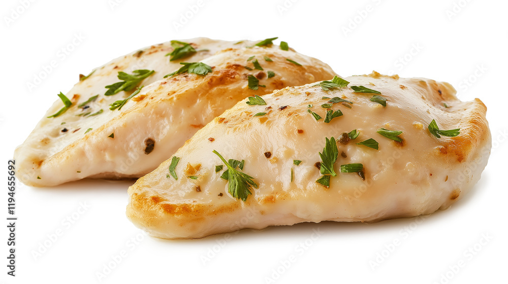 Chicken isolated on a white background Chicken isolated on a white background
