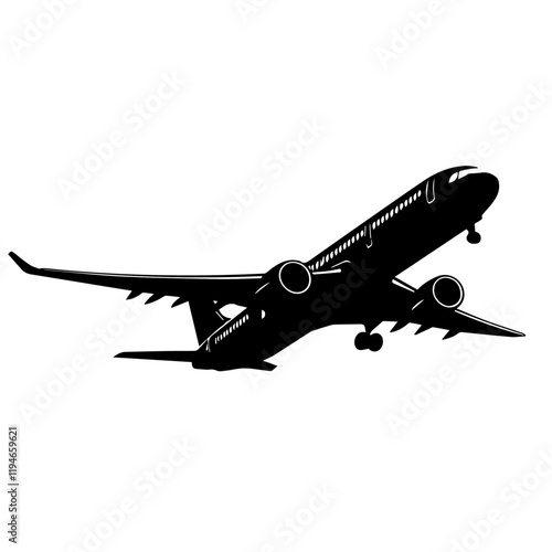  airplane, plane, aircraft, travel, jet, fly, air, transportation, aeroplane, flight, transport, flying, vector, sky, illustration, aviation, airliner, silhouette, airport, wing, airbus, 3d, passenger