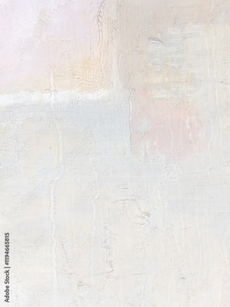 Obraz premium 油彩 抽象画テクスチャ 縦 背景素材 ホワイト ピンク 油絵 アート