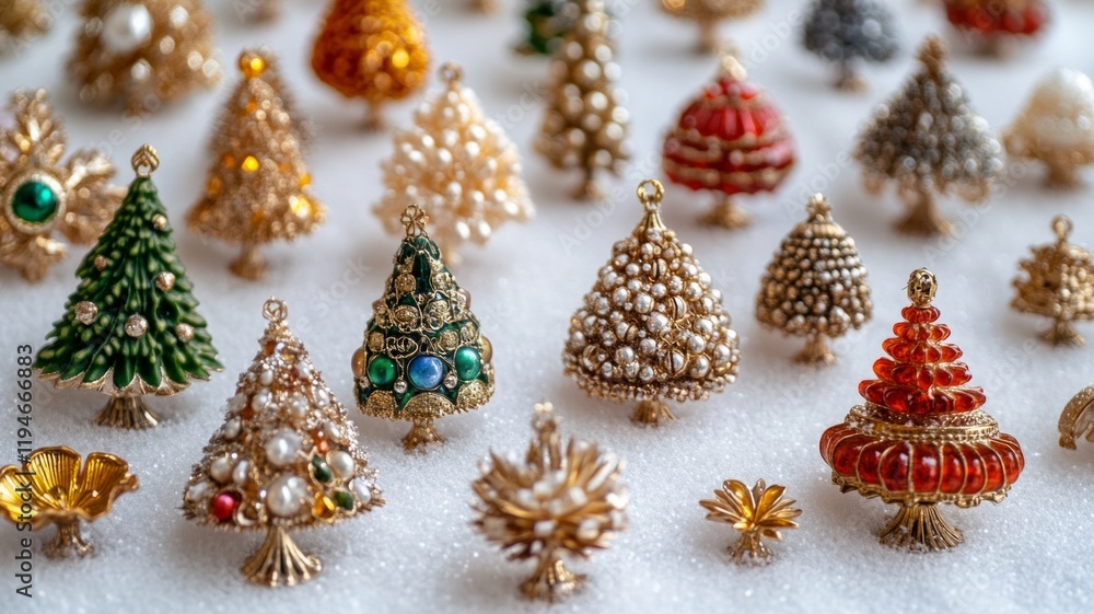 A Collection of Exquisite Miniature Christmas Trees A Collection of Exquisite Miniature Christmas Trees