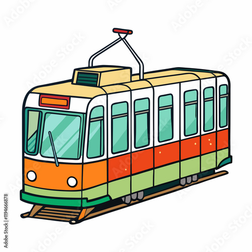 tram in the city