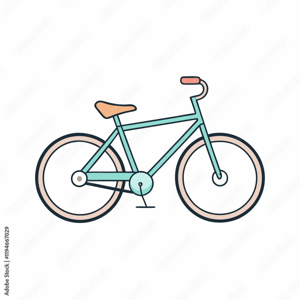Fototapeta premium bicycle isolated on white