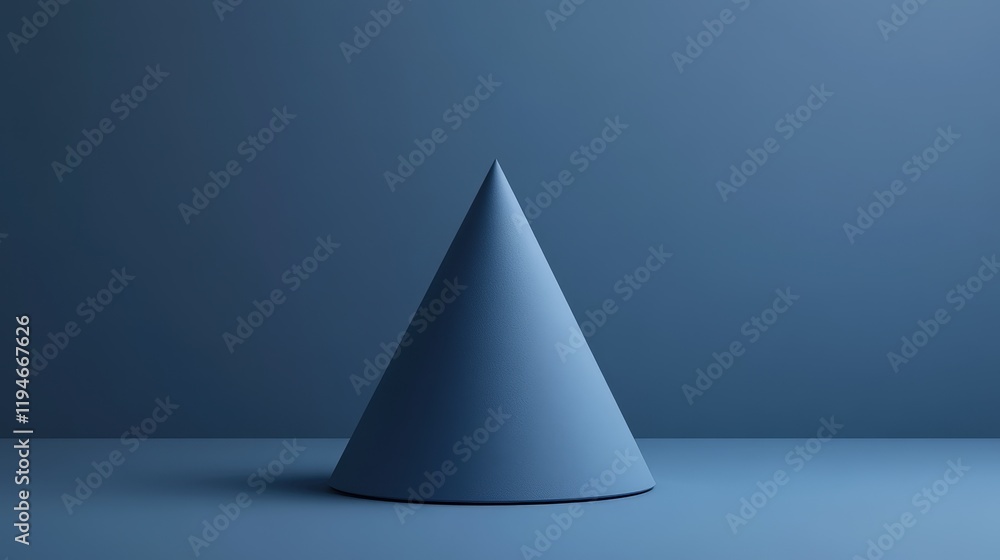Fototapeta premium 3D Geometric Pyramid Shape with Abstract Background and Drops