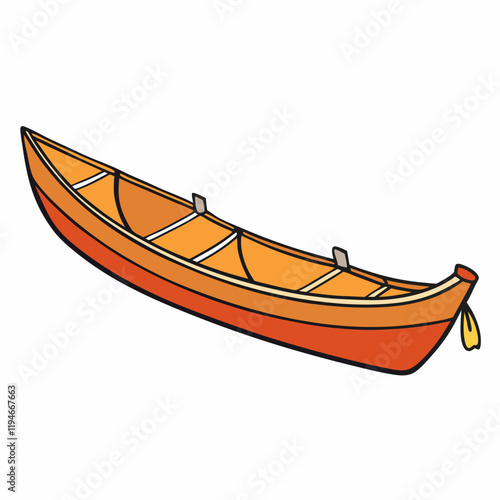canoe vector illustration