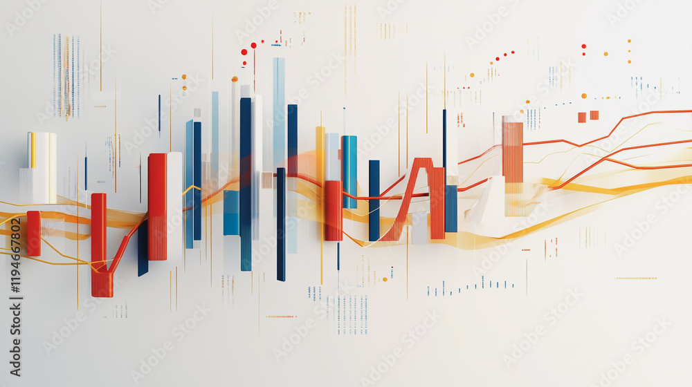Abstract white background with Colorful charts and graphs with statistics to innovative analyze business potential and forecast future development of companies growth. Abstract white background with Colorful charts and graphs with statistics to innovative analyze business potential and forecast future development of companies growth.