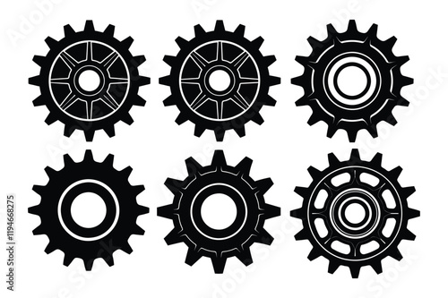 cogwheel silhouette 