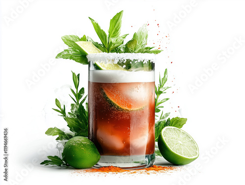 Michelada with Lime and Chili Powder photo