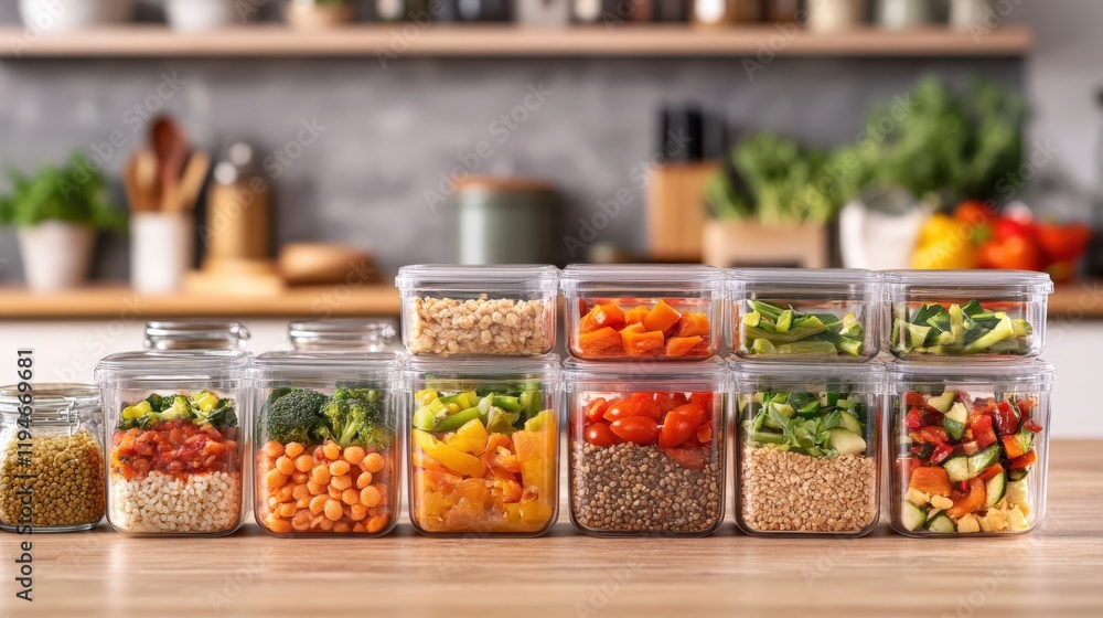 Clear Plastic Food Storage Containers with Lids for Meal Prep and Kitchen Organization Clear Plastic Food Storage Containers with Lids for Meal Prep and Kitchen Organization