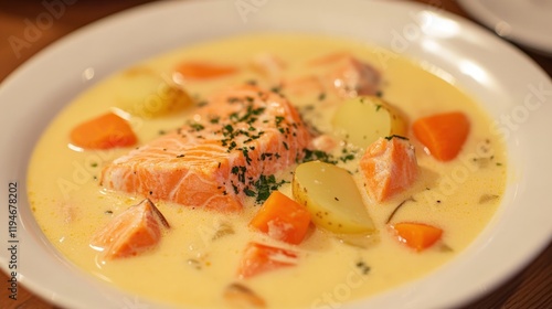 Creamy Salmon Stew: A Warm and Delicious Dish