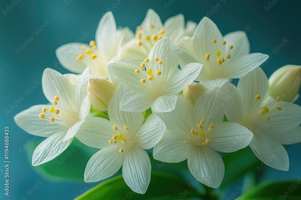 Fototapeta premium Close-up of a bunch of white flowers