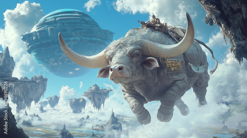 bull flying fantasy 