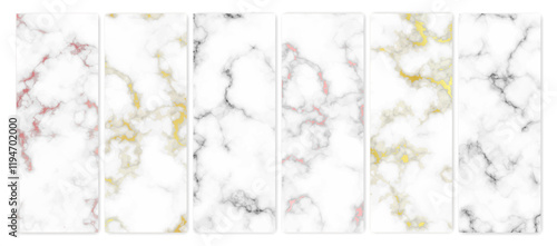 Set of marble texture backgrounds