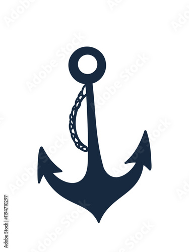 minimalist nautical anchor design photo