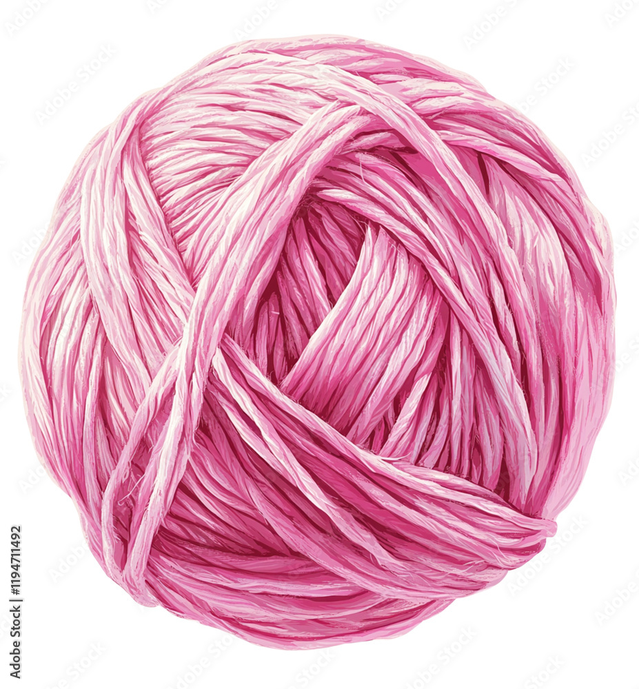 Pink Yarn Ball - Soft and Versatile Crafting Essential Pink Yarn Ball - Soft and Versatile Crafting Essential