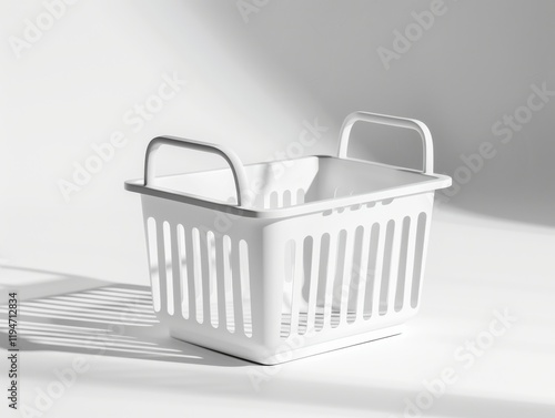 Minimalist Shopping Basket Mockups for Retail and E-Commerce Branding photo