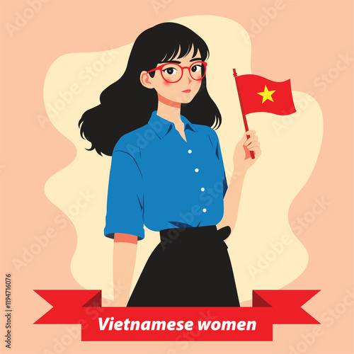 illustration of Vietnamese women