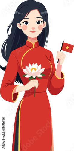 illustration of Vietnamese women