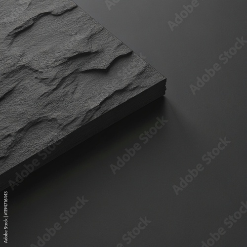 Abstract Black Textured Paper Mockups for Modern Design photo