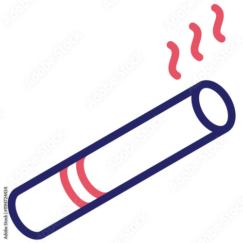 Smoking vector icon illustration of Lifestyles iconset.