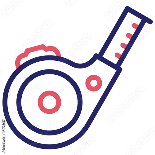 Measuring Tape vector icon illustration of Lifestyles iconset.