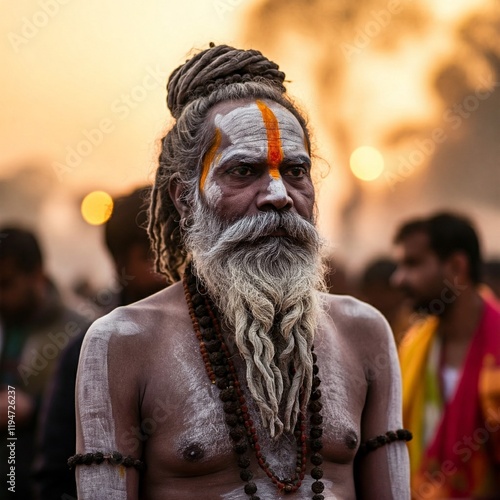 Naga Sadhu at Khumbmela photo