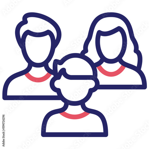 Family vector icon illustration of Lifestyles iconset.