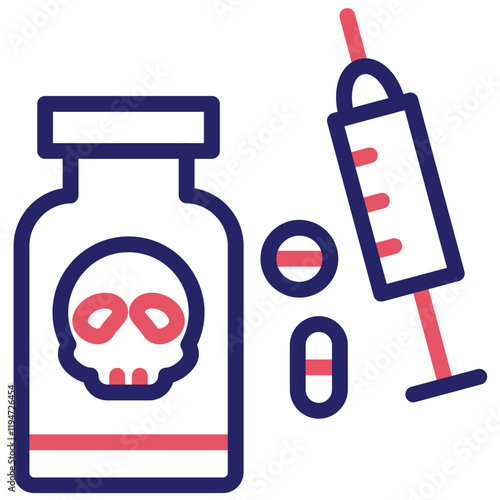 Drug Use vector icon illustration of Lifestyles iconset.