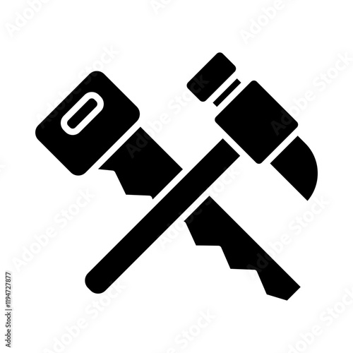 Carpenters – Saw and Hammer Representing Expertise in Woodwork and Construction
