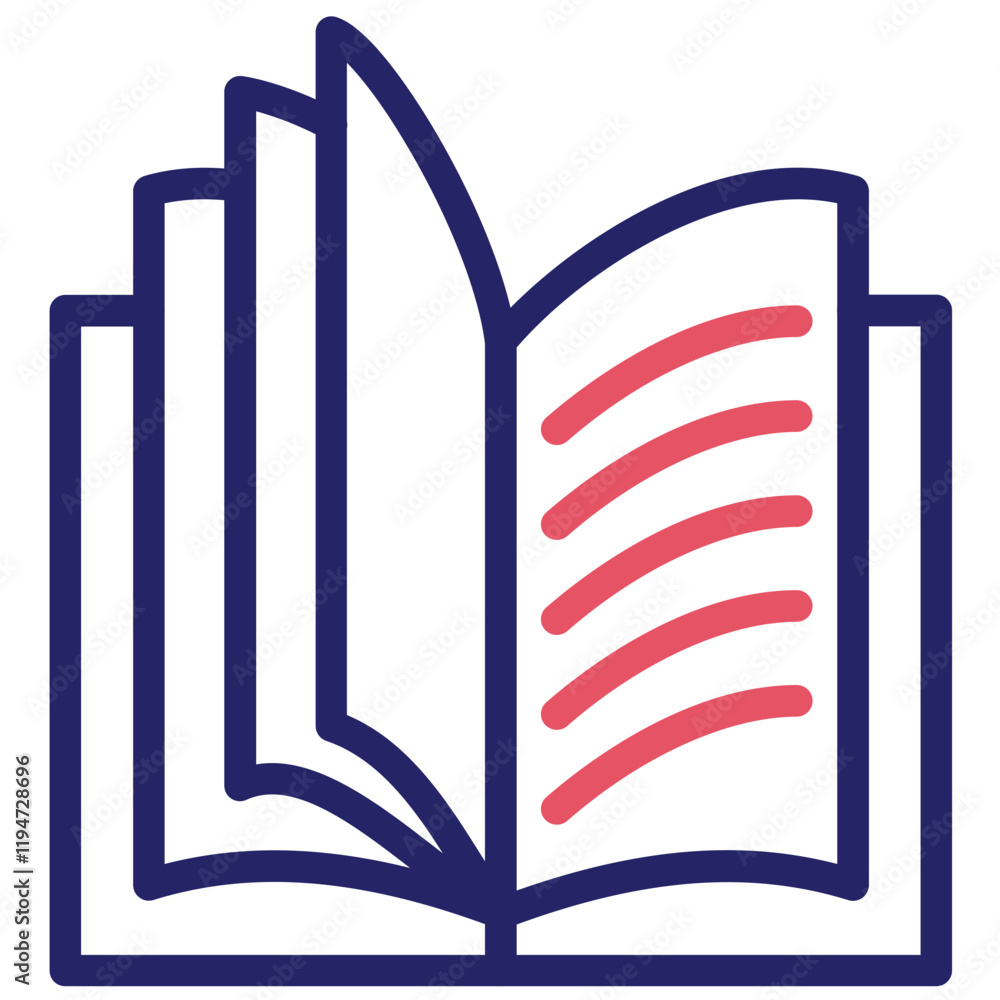 Textbook vector icon illustration of Literature iconset. Textbook vector icon illustration of Literature iconset.