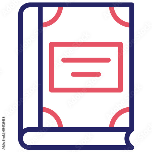 Novel vector icon illustration of Literature iconset.