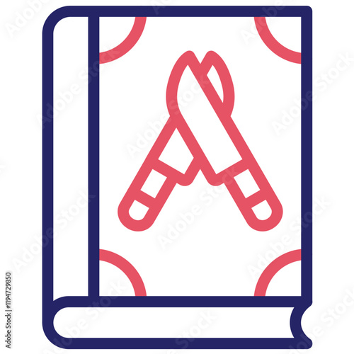 Literary Crime vector icon illustration of Literature iconset.