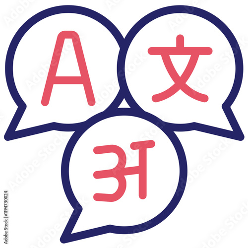 Language vector icon illustration of Literature iconset.