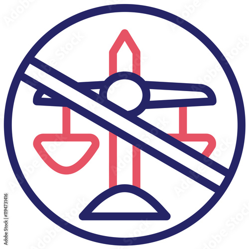 Injustice vector icon illustration of Protesting and Civil Disobedience iconset.