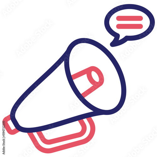 Campaign vector icon illustration of Protesting and Civil Disobedience iconset.