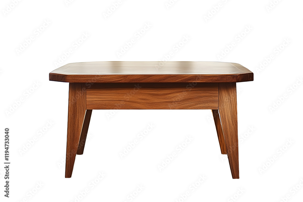 A wooden coffee table with a clean, minimalist design A wooden coffee table with a clean, minimalist design