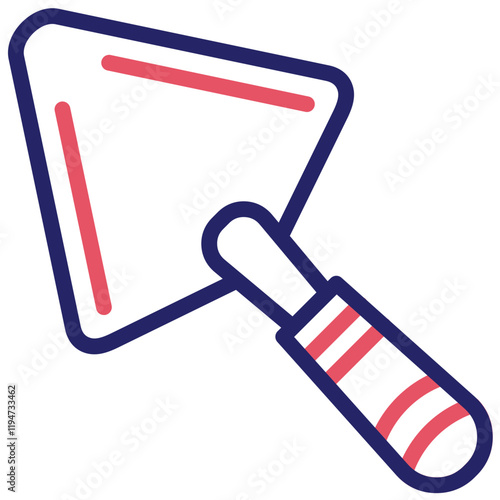 Trowel vector icon illustration of Home Improvements iconset.