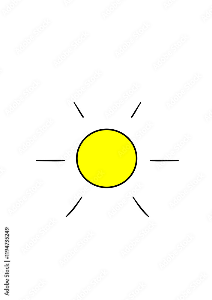a simple animation of a cheerful yellow sun icon, perfect for summer themes, weather graphics, or educational materials a simple animation of a cheerful yellow sun icon, perfect for summer themes, weather graphics, or educational materials